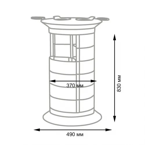 Парикмахерская тележка GiroCo Ofelia Plus, белый